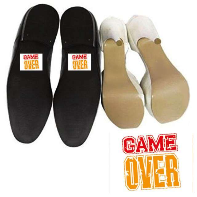 

Naklejki na buty Game Over kontra dla Game Start