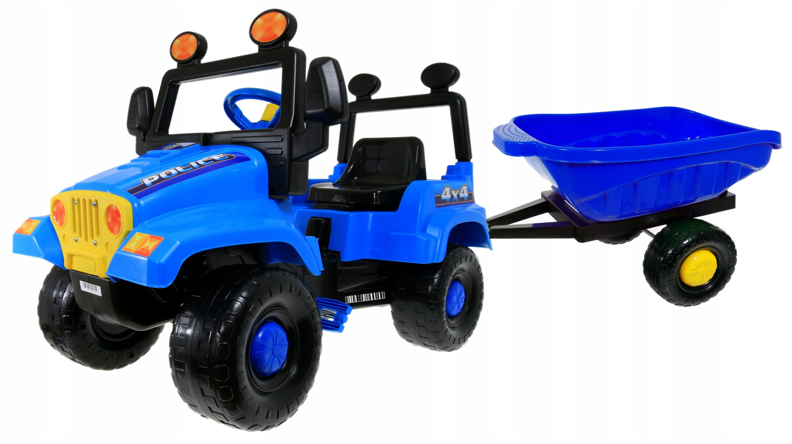 POLSKI POJAZD AutOJEEP NA PEDAŁY + PRZYCZEPKA Wiek dziecka 3 lata +