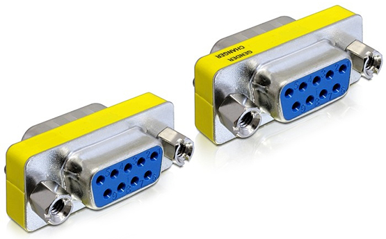 

Adapter beczka łącznik szeregowy Com RS232 DB9F/9F