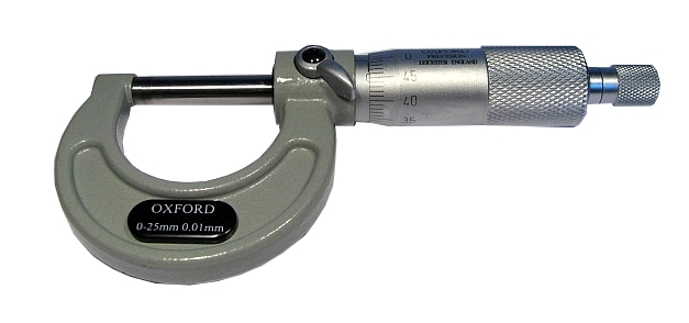 Micrometer Vonkajší mikrometer 0-25mm Oxford UK