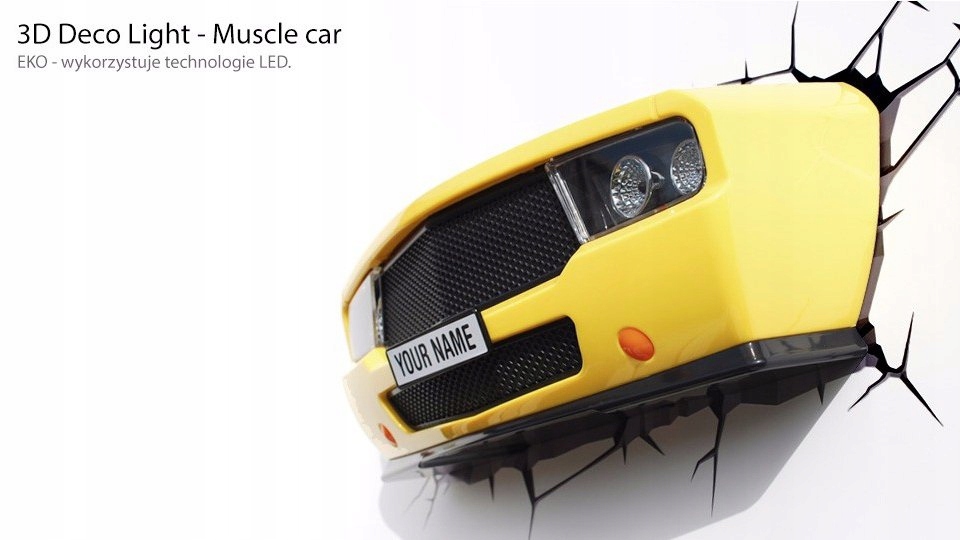 Ночник Капот Автомобиля Muscle Car 3D лампа