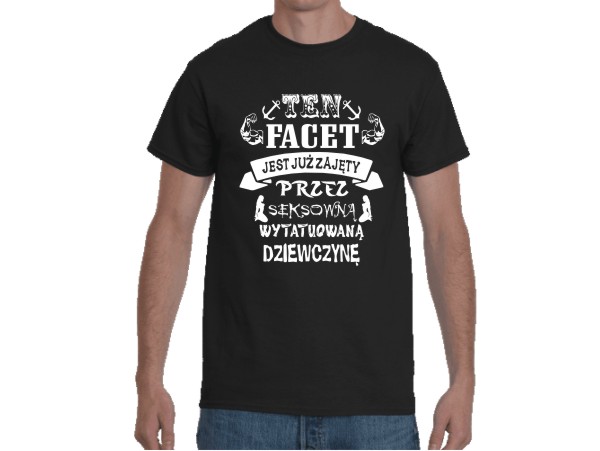 

Koszulka T-shirt Tattoo Tatuaż - Facet Prezent XL