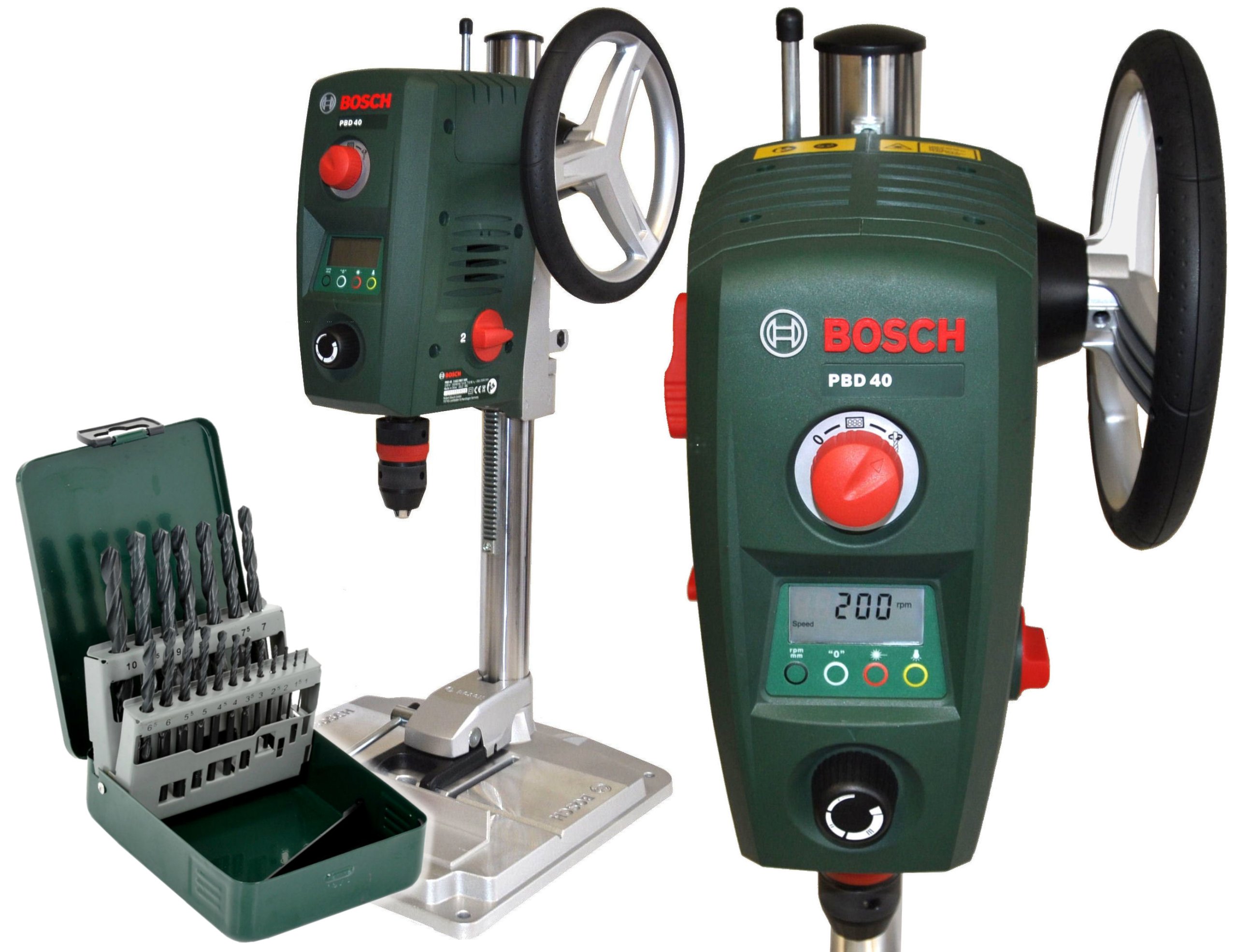 

Wiertarka Stołowa Pbd 40 Bosch 19 wierteł Bosch