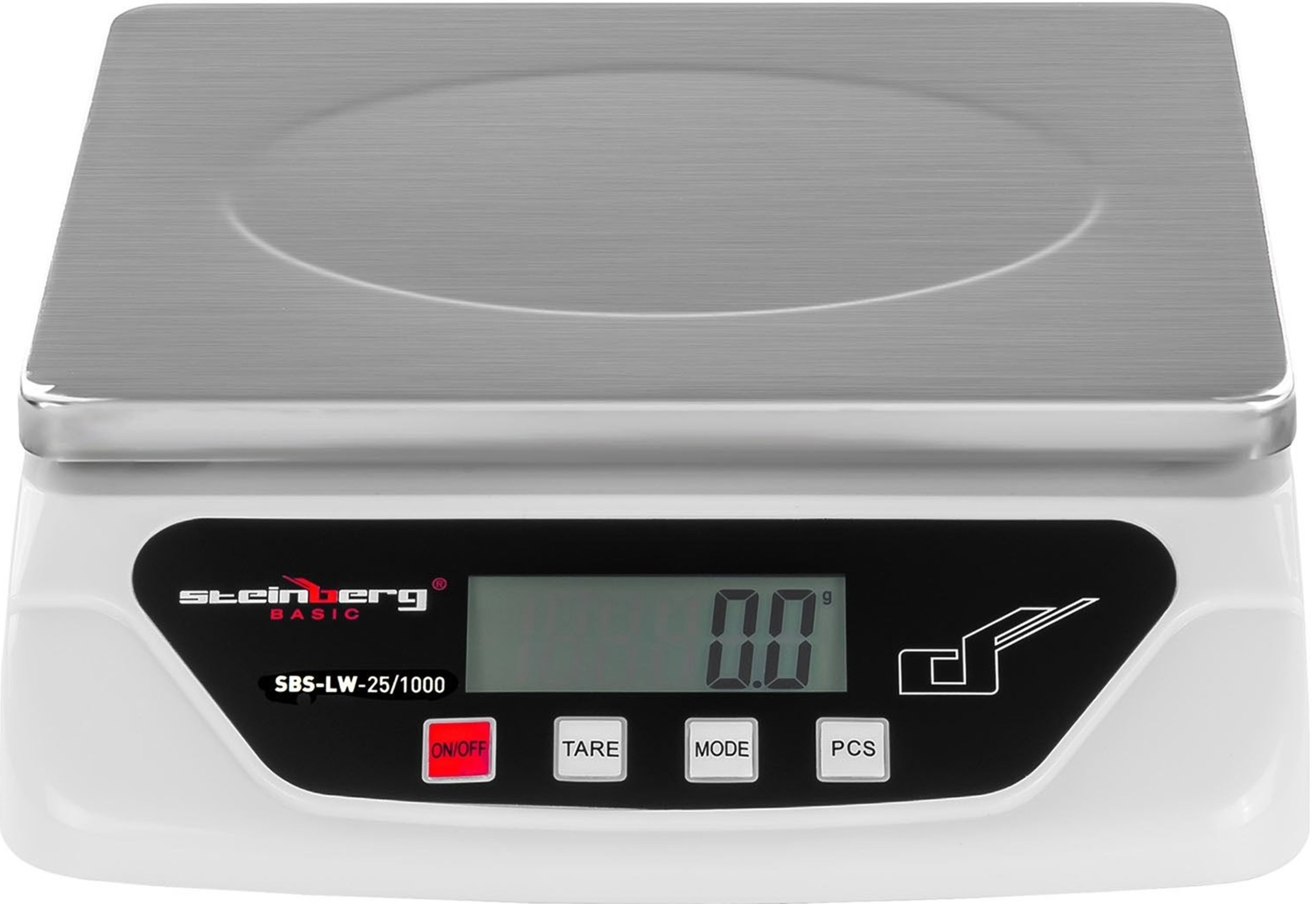 Poštovní Váha Steinberg Basic SBS-LW-25/1000 plošinová, nosnost 25 kg, přesnost 1 g