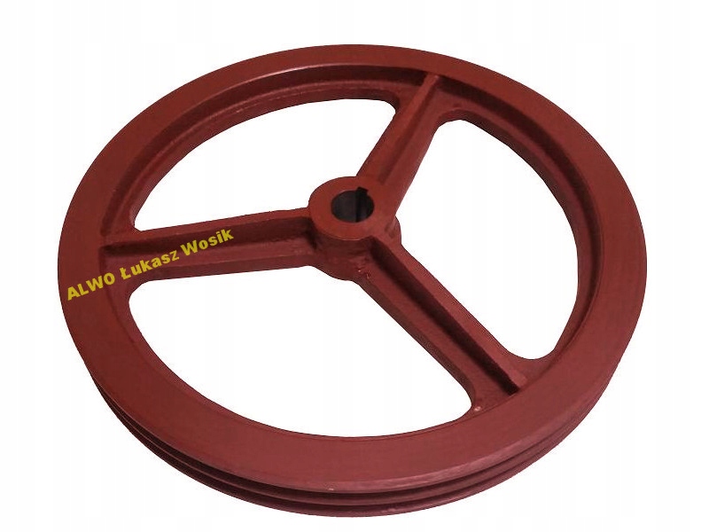 KOŁO PASOWE żeliwne fi 400 WZMACNIANE rębak,świder ,szajba 2 paski 17 Marka ALWO