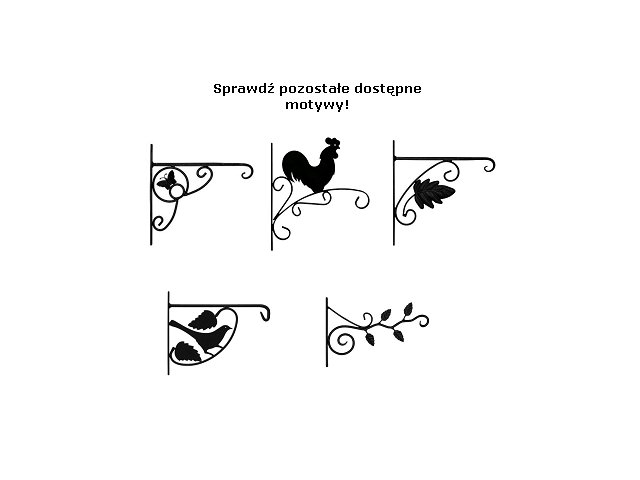 Uchwyt wieszak wspornik na doniczkę kwietnik UK6 Marka Velano