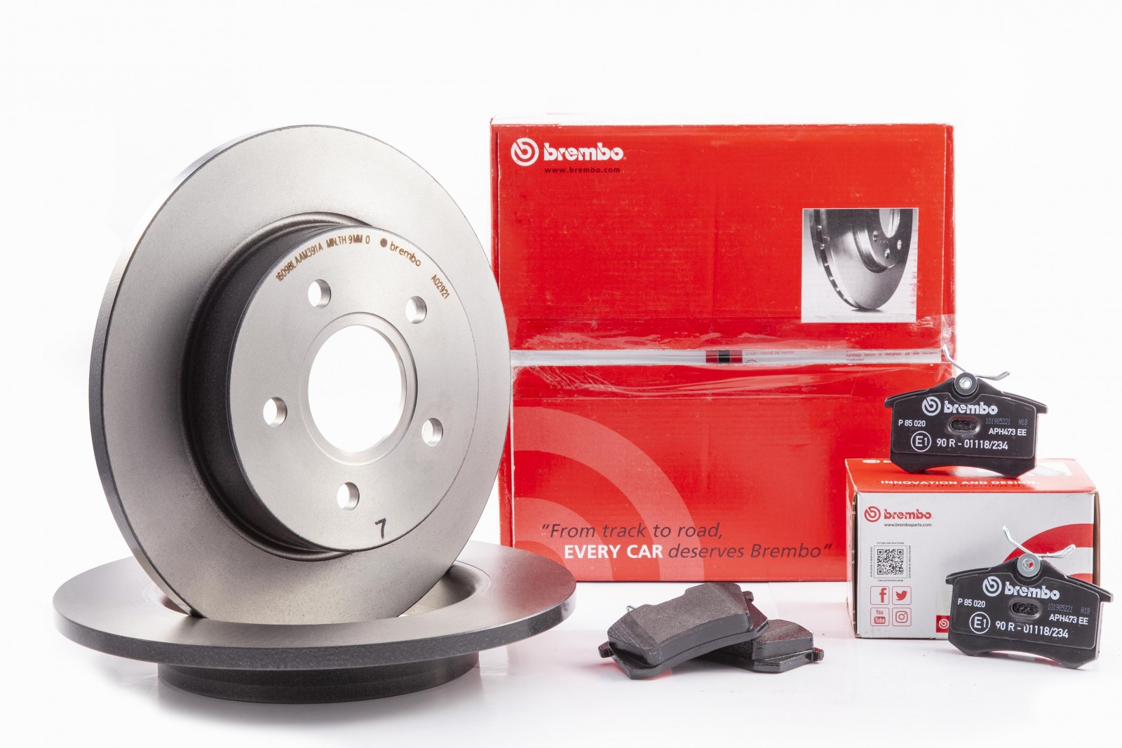 

Tarcze Klocki Brembo Tył Opel Astra G H 4 śruby