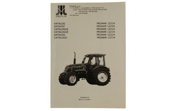 

Katalog części zamiennych Pronar 1221A 370 stron