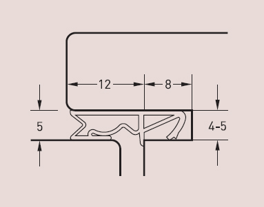 Uszczelka do okien drzwi z drewna DEVENTER SV-12 Kod producenta SV-12