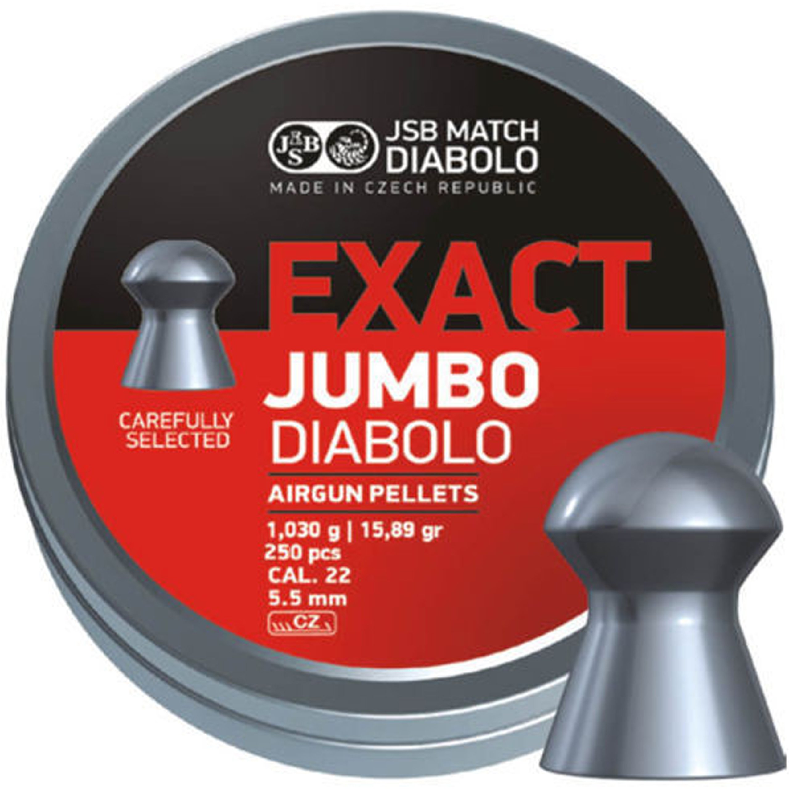 

Śrut Jsb Exact Jumbo 5,52 mm 250 szt. Diabolo 5,5