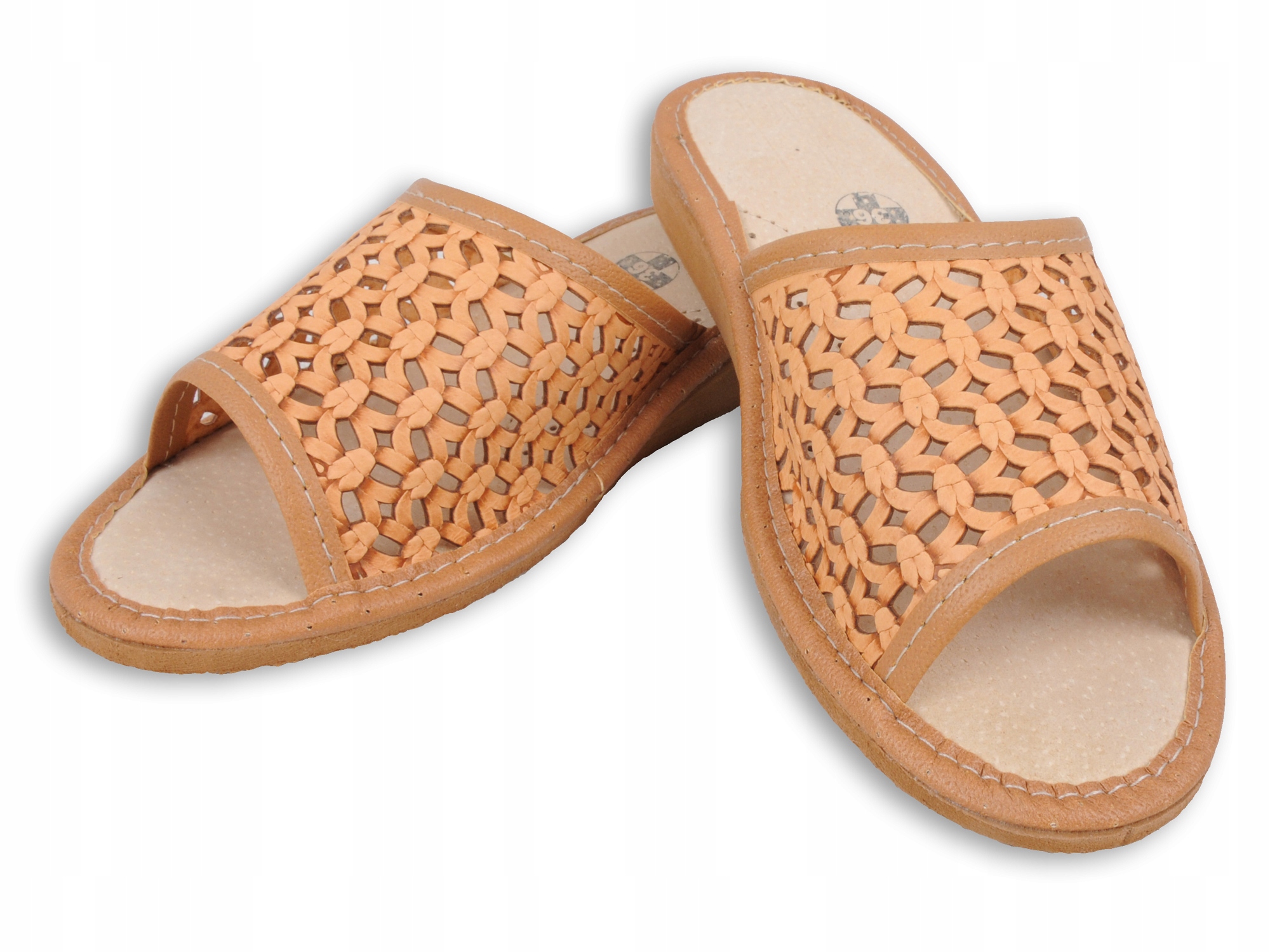 

Skórzane Pantofle Kapcie Laczki A19T2S nr 35