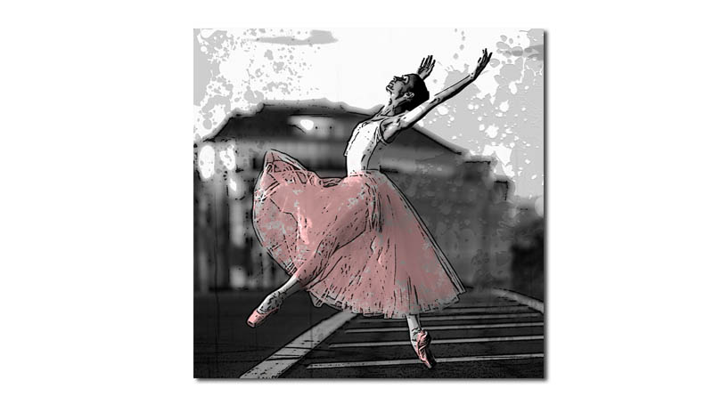 obraz BALETNICA x cm na płótnie tancerka Allegro pl