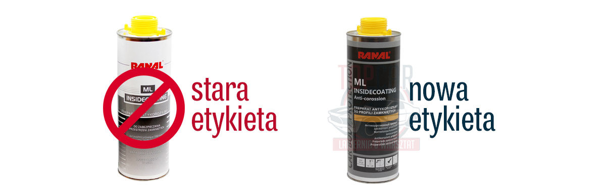 KONSERWACJA PROFILI ZAMKNIETYCH RANAL 3L PISTOLET Weight with packaging 3 kg