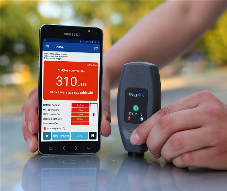 Miernik czujnik lakieru стандартна модель Bluetooth NexPTG Стандарт NexPTG