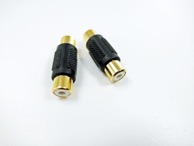 

łącznik beczka 1x gn Rca chinch złoty