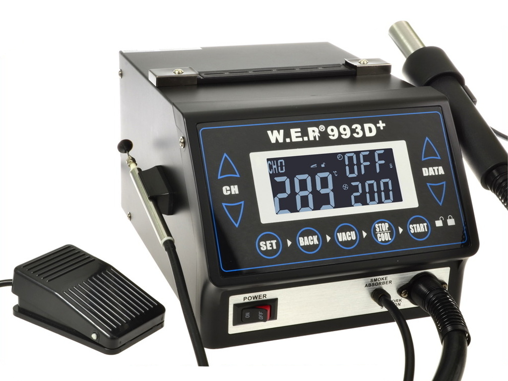

Stacja Wep 993D+ LCD pamięć ustawień x10 z Trybami