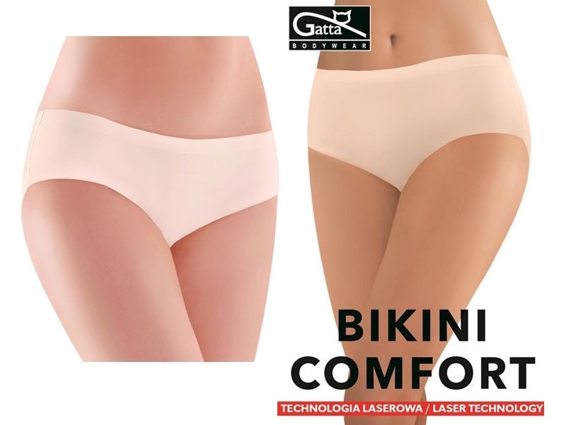 

Figi Bezszwowe Gatta Bikini Comfort laserowe L beż