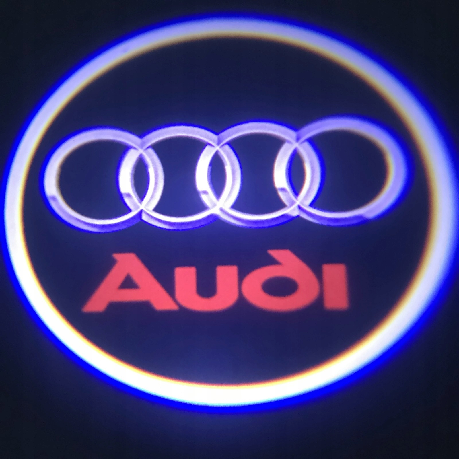 LED LOGO PROJEKTOR AUDI A3 A4 A5 A6 A8 Q3 Q5 Q7 TT AT-210 za 63 zł z Dukla,  Krosno, wys. cała Polska -  - (6884976738)