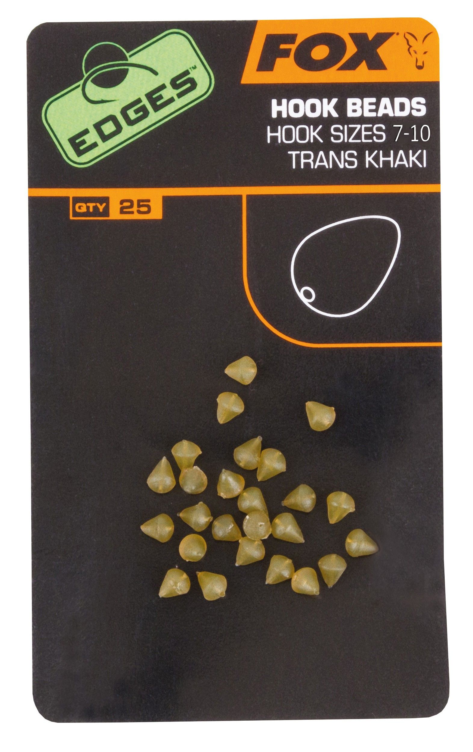 

Stopery na haczyk Fox Edges Hook Beads, rozm.7-10