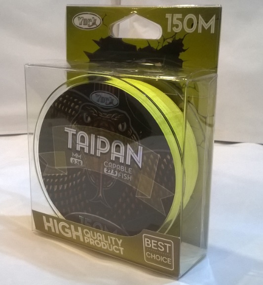 Plecionka York Taipan 0,26mm 150m Żółta Fluo