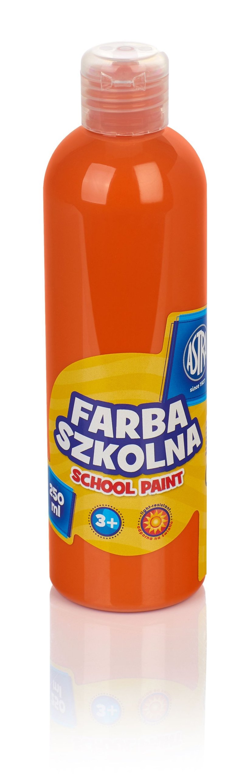 

Farba szkolna Astra 250 ml pomarańczowa w butelce