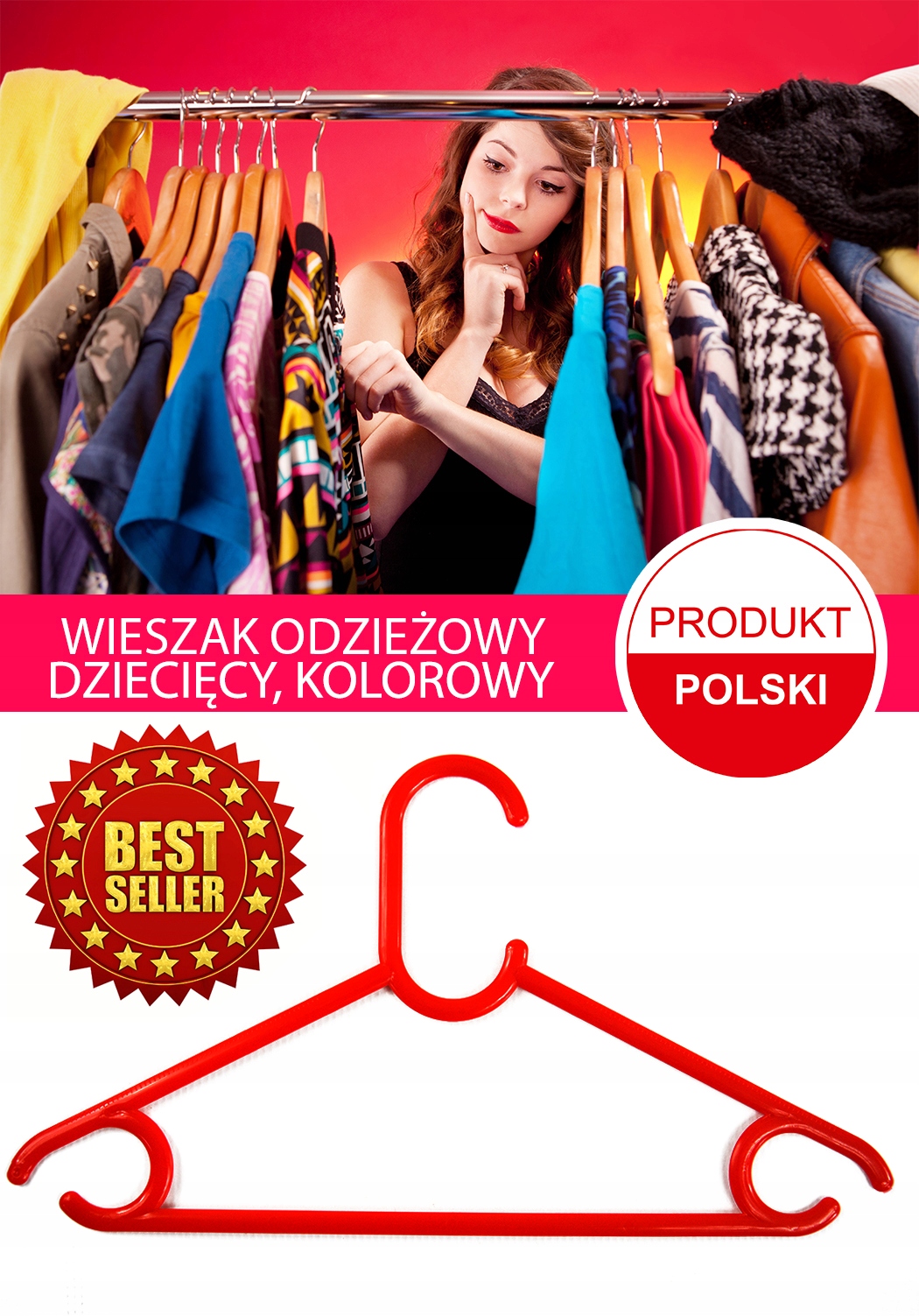 WIESZAKI WIESZAK DZIECIĘCE ODZIEŻOWE NA ODZIEŻ 96 Kod producenta WMP