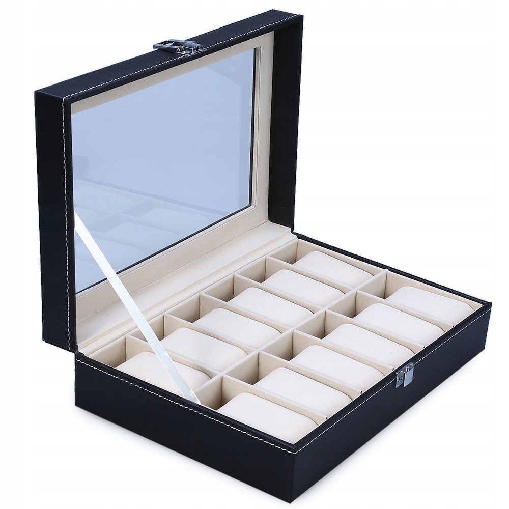 

Pudełko Etui Organizer Szkatułka Na Zegarki 12szt
