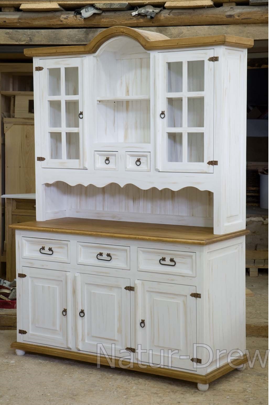 Drewniany Kredens do Kuchni,Salonu,Retro 4 NOWOŚĆ Kolory do wyboru Liczba szuflad więcej niż 6