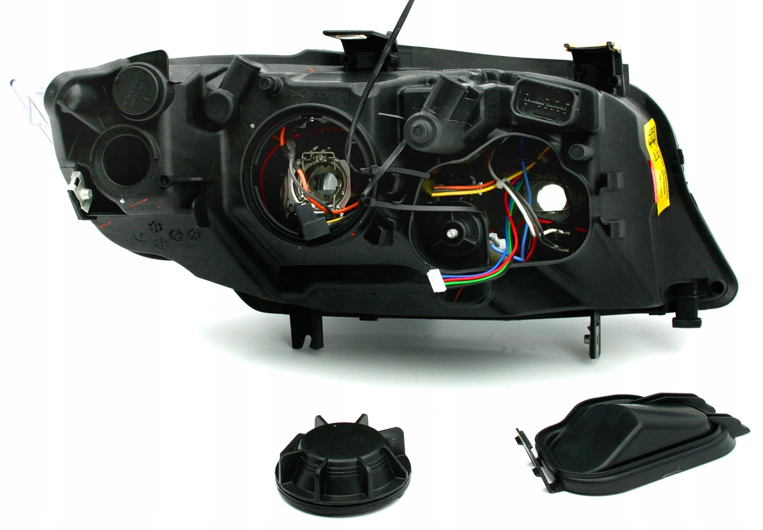 BMW 3 E90 E91 05-08 LAMPY reflektory LED ringi H7 Regulacja wysokości elektryczna manualna