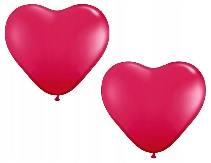 

Balon Serce Czerwony Biały 2 Szt Balony Serca Ślub