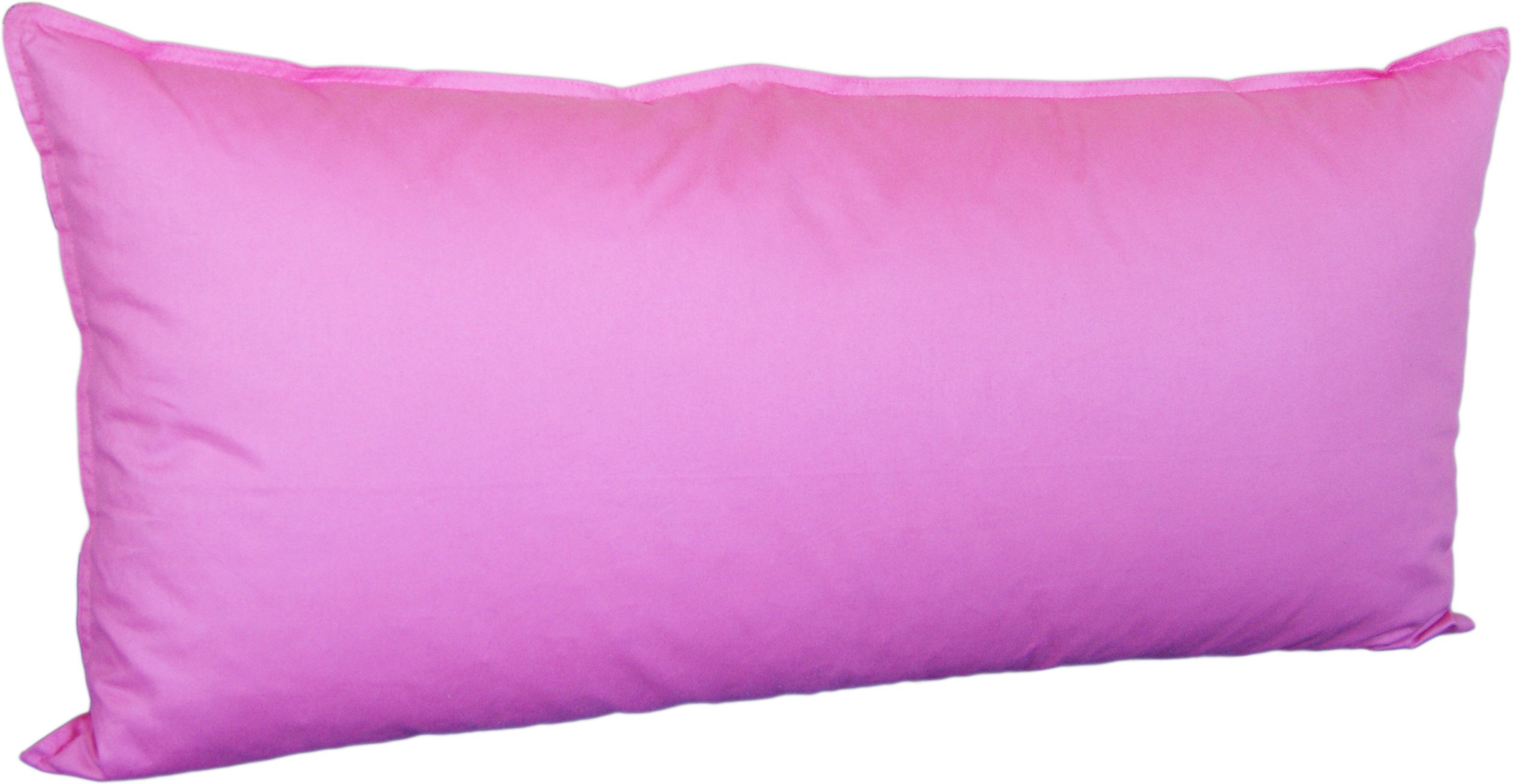 Polštář z polopuchýře 40 x 80 cm bílá, ecru, růžová