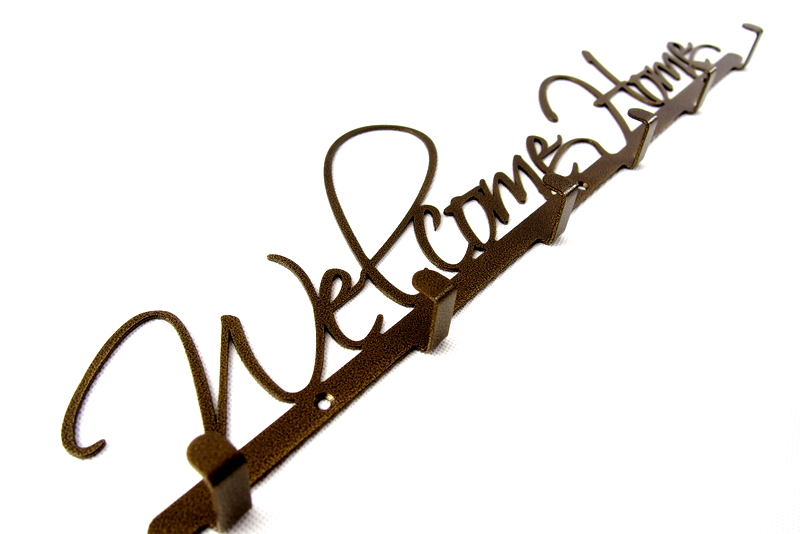 Wieszak ścienny na ubrania , klucze Welcome Home Wysokość mebla 14 cm