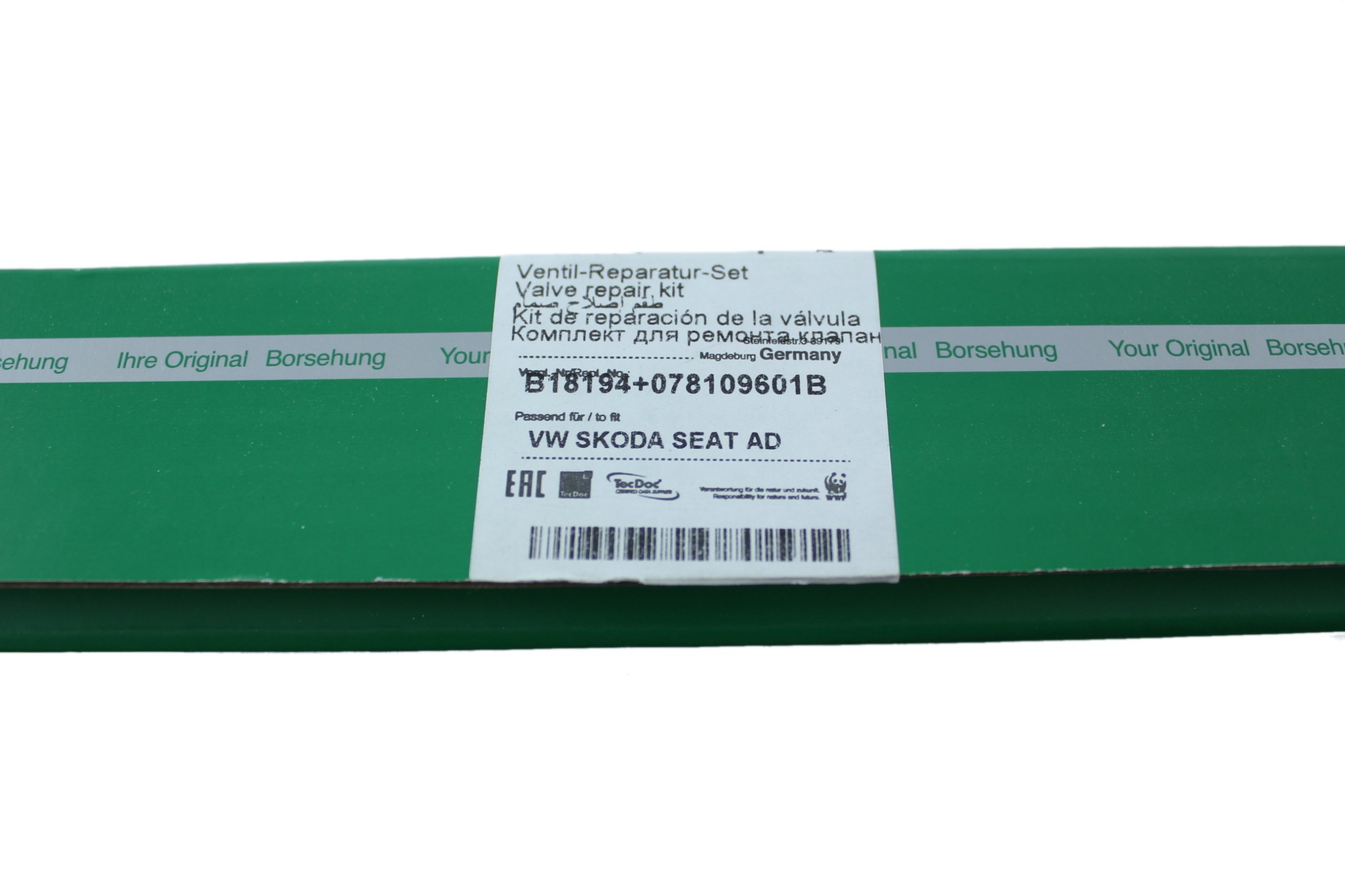 Zawory ssace 078109601B komplet Engine Type Gasoline