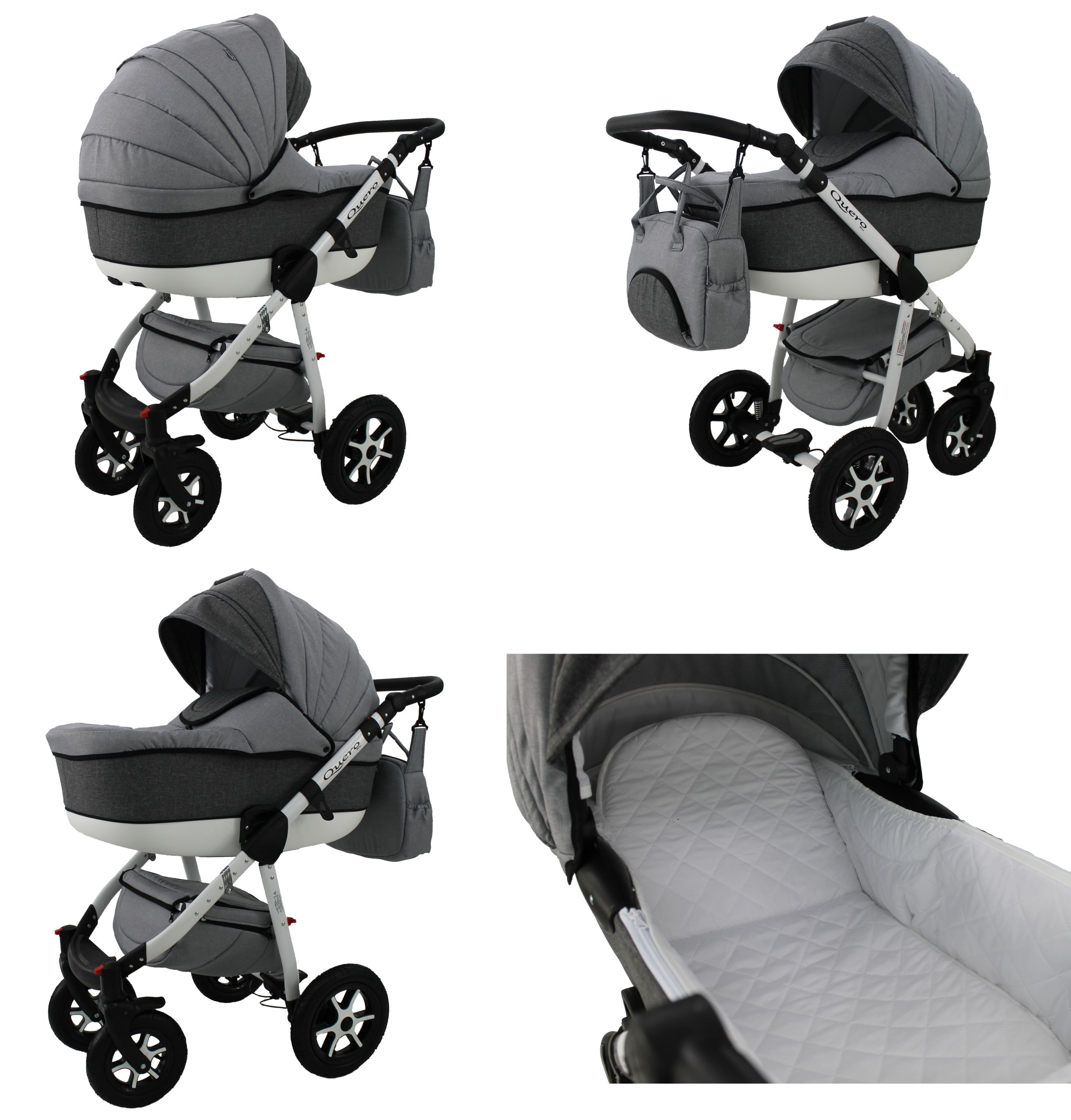 KAREX коляска QUERO льон 3в1 глибокий сон крісло + ISOFIX) виробник код 10