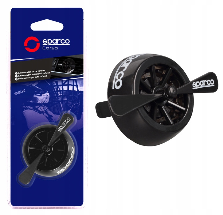 

Zapach Samochodowy Sparco Turbina Black Ice Śmigło
