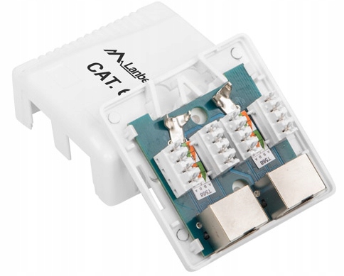 

Gniazdo natynkowe Lanberg 2x RJ-45 Kat. 6 Ftp