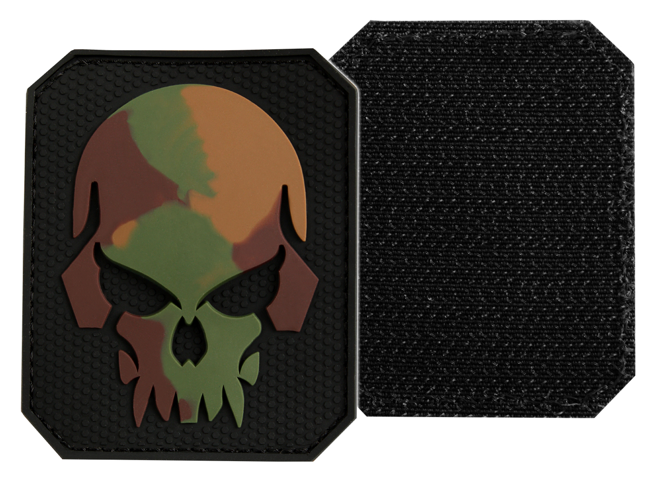 Mil-tec Naszywka na Rzep Emblemat Pvc 3D Skull Camo Big [16832120] Moro