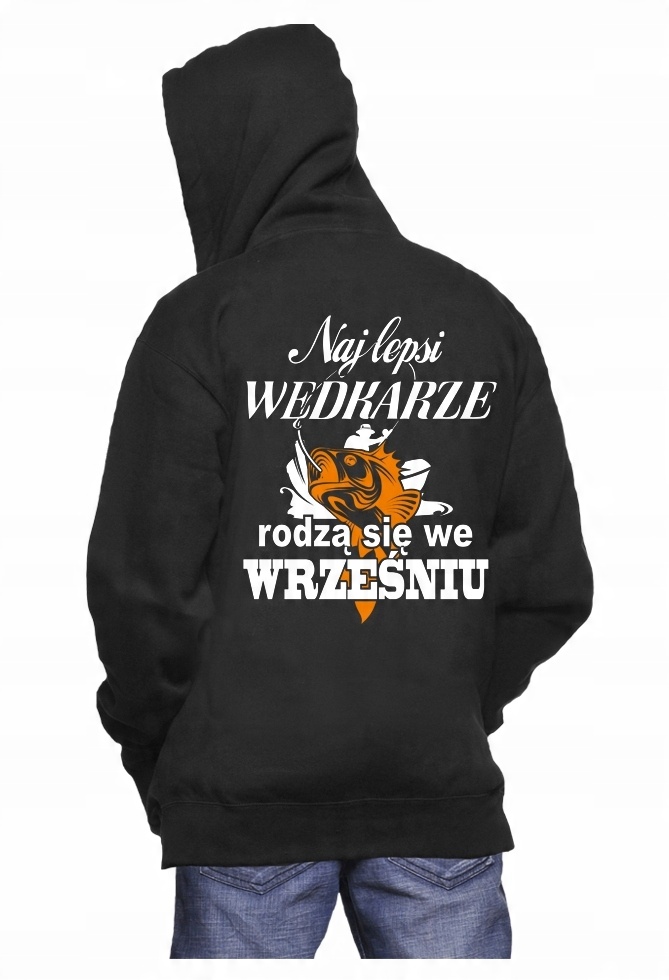 

Bluza Z Kapturem Urodziny Wędkarza We Wrześniu XL