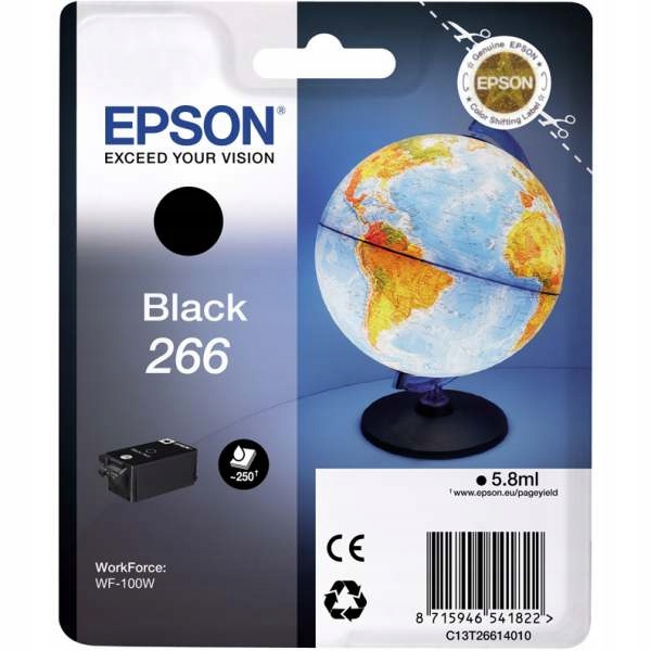

Tusz org. Epson T266 Black T2661 WF-100W *od Ręki*