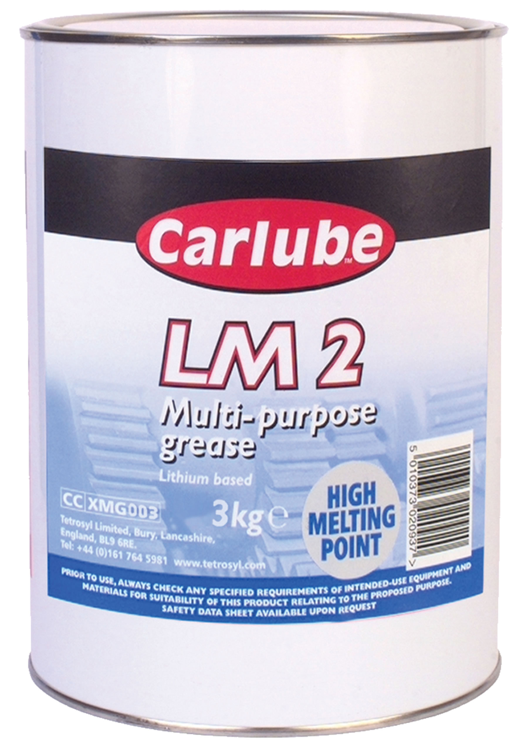 Carlube Lithium grease 120C for 3 kg Suspension bearings