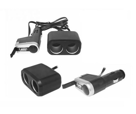 

Rozdzielacz 12V Gniazdo Zapalniczki x2 + Usb LX402