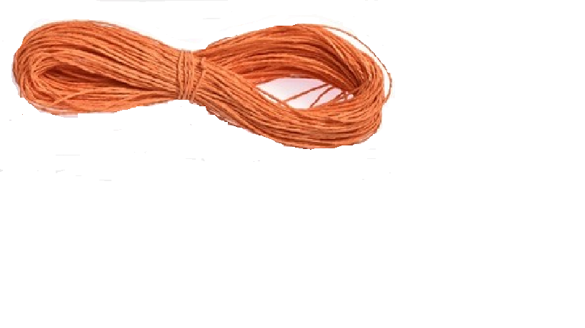 Sznurek Pomarańczowy Papierowy 48m Dł. 1,5-2mm Śr.