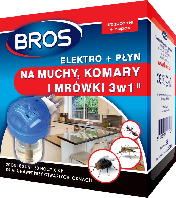 

Bros Elektro Płyn Na Muchy Komary Mrówki 60 Nocy