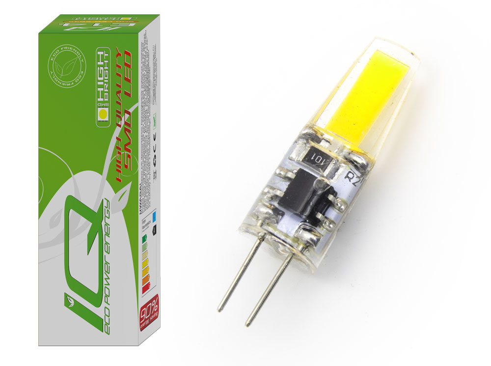 

Żarówka G4 Cob Led 12V 3W 300LM Ac/dc Zimna