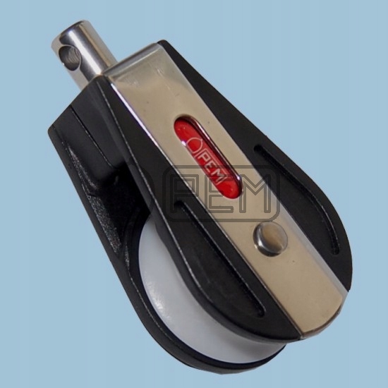 Jednotlivý ložiskový blok 50 mm s obratlíkem Pem