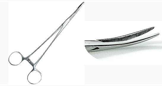 Jaxon Szczypce wędkarskie 15 cm zakrzywione końcówki AC-3107
