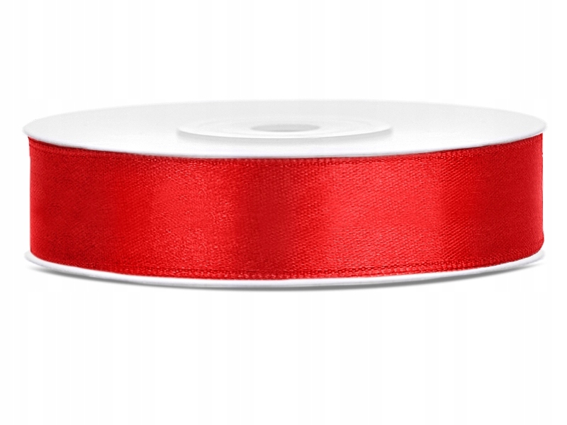 

Wstążka satynowa tasiemka satyna 12 mm/27 Czerwień