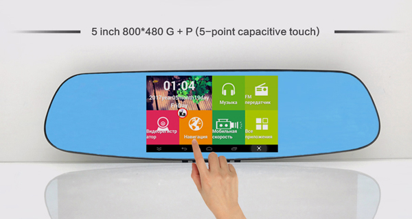 LUSTERKO ANTYRADAR GPS 5 MAPA ANDROID DVR KAMERA Kod producenta lcd