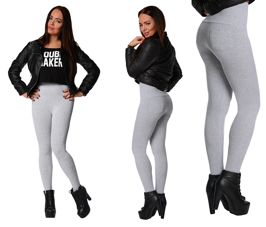 

Legginsy Wysoki Stan Kieszenie Ocieplane P3Z XXL44