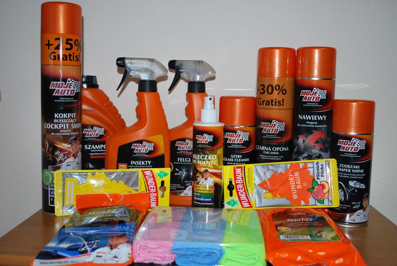 KOSMETYKI SAMOCHODOWE MOJE AUTO MEGA ZESTAW Brand Moje Auto